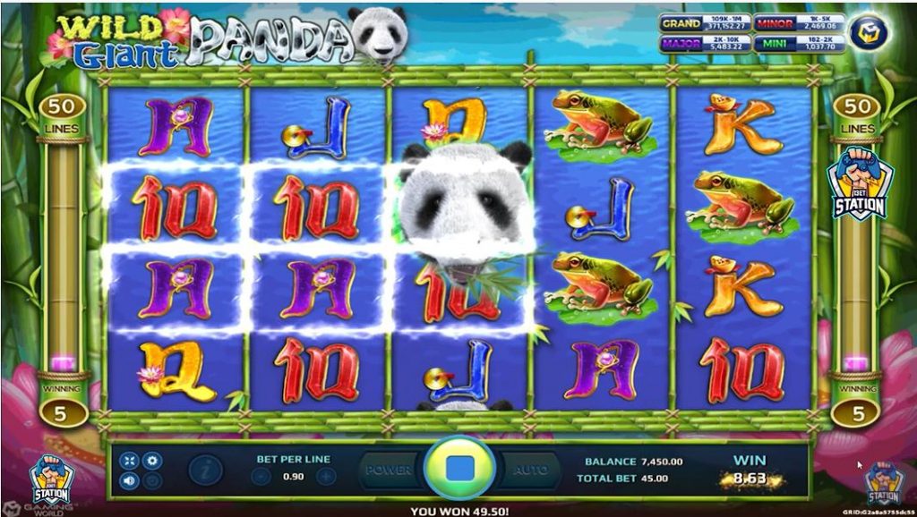 รีวิวเกมค่าย Joker : Wild Giant Panda แพนด้ายักษ์ในป่าใหญ่