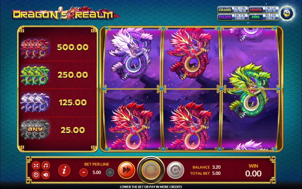 รีวิวเกมค่าย Joker : Dragon’s Realm อาณาจักรมังกร