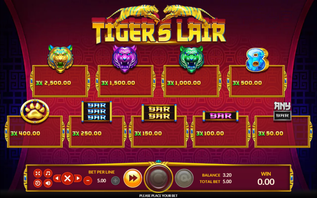 รีวิวเกมค่าย Joker : Tiger's Lair ถ้ำเสือ