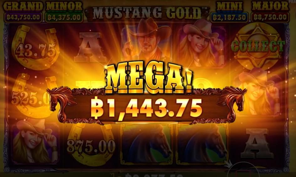 รีวิวเกมสล็อต PP : Mustang Gold สล็อตม้าทอง