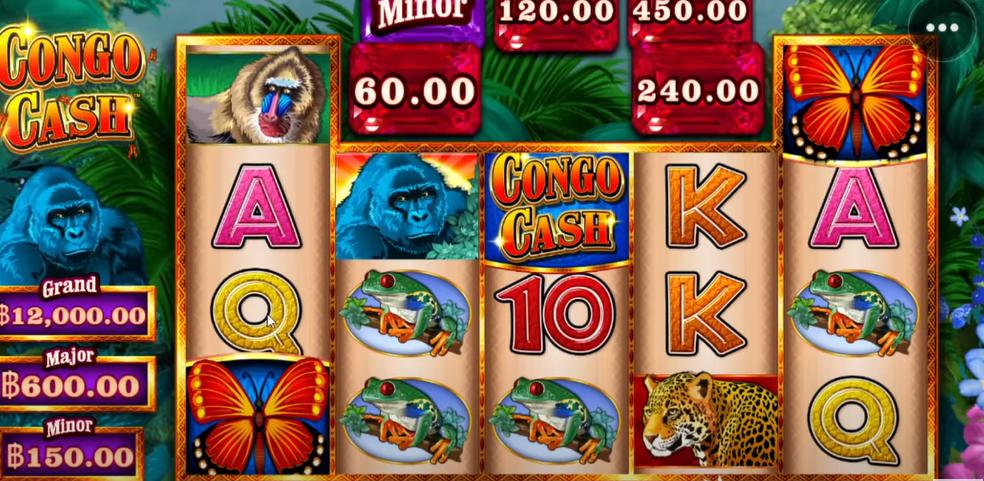 รีวิวเกมสล็อต PP : Congo Cash เงินคองโก